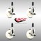 Service Caster 4 Inch 316SS Nylon Wheel Swivel 1 Inch Expanding Stem Caster Set Brake SCC SCC-SS316EX20S414-NYS-TLB-1-4 - alternate 3